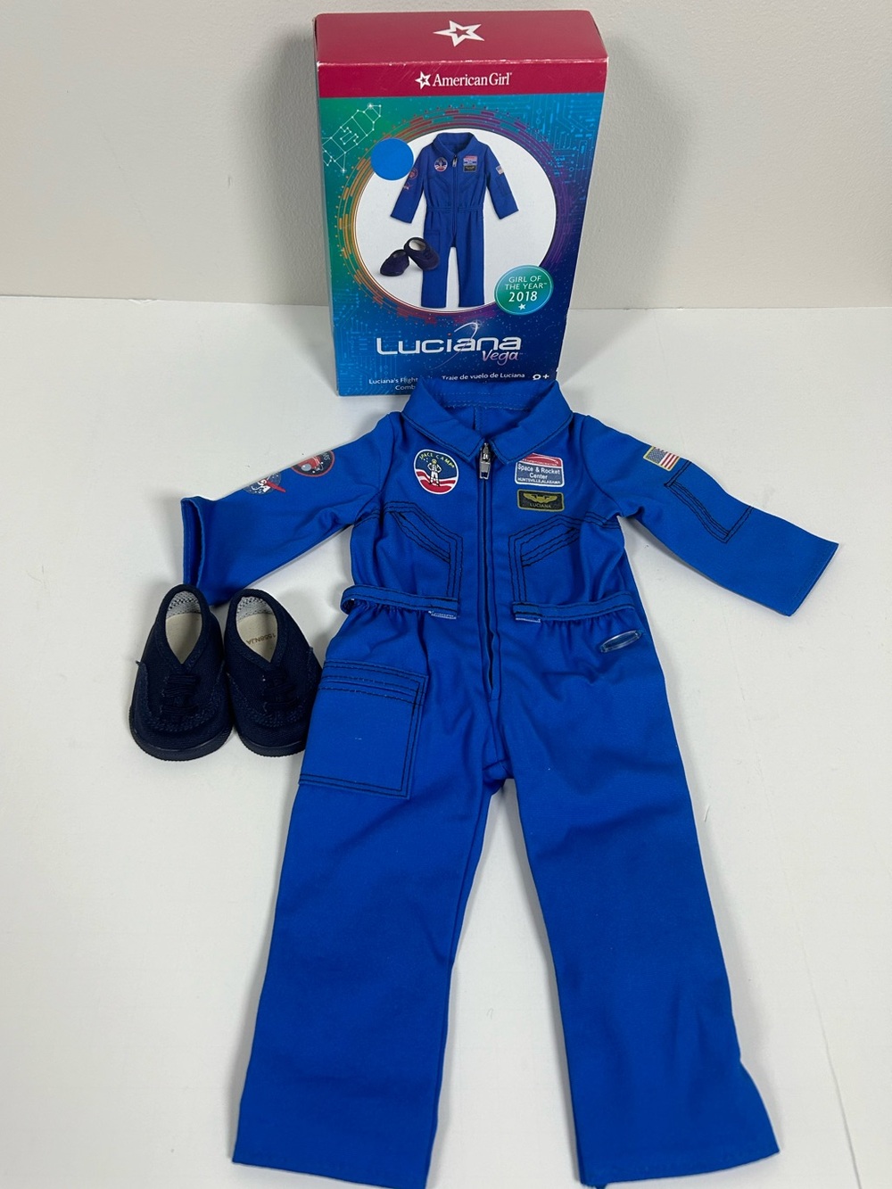 American Girl Luciana Vega Girl of the Year 2018 Blue Flight Astronaut Outfit